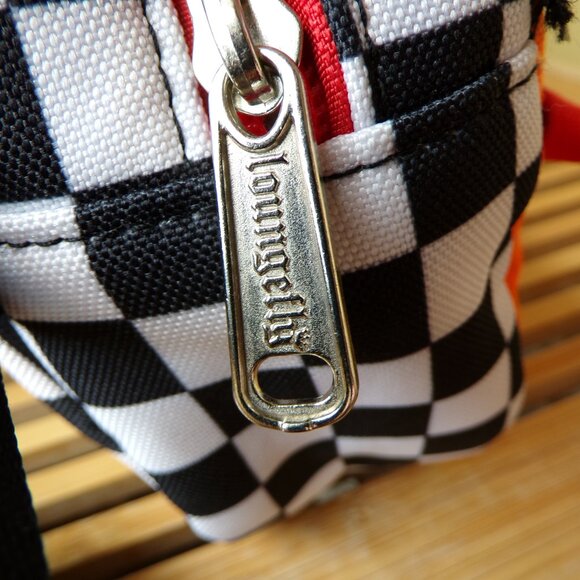 Loungefly Disney Mickey Donald Goofy Checkered Fanny Pack - Picture 10 of 13